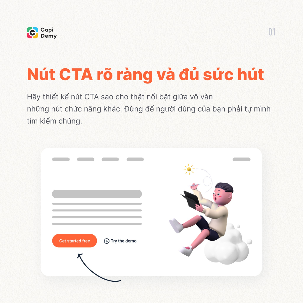 Cách Thiết Kế Landing Page Đẹp? 5 Điều Ui Designer Cần Lưu Ý Khi Thiết Kế Landing  Page - Capi Demy