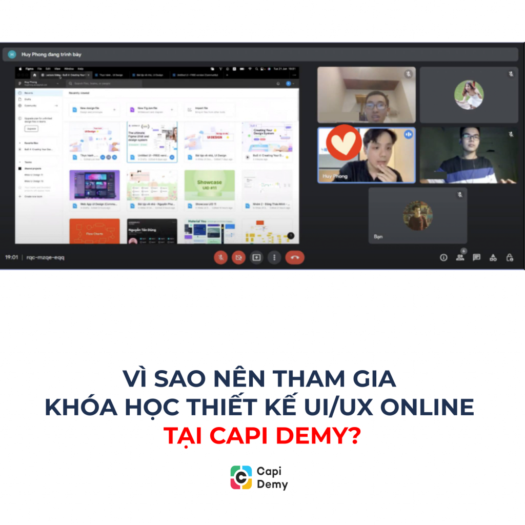 Vì sao nên tham gia khóa học thiết kế UI/UX online tại Capi Demy? - Capi Demy